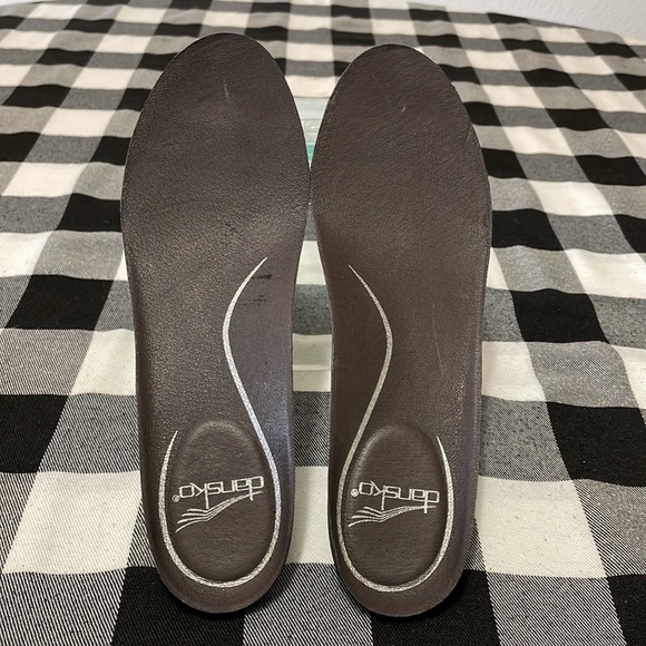 Dansko Olivia Pebbled Leather Slip on Loafer Shoes Size 38/ US 7.5-8 Brown Red - Picture 8 of 12